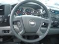 Dark Titanium 2012 Chevrolet Silverado 3500HD WT Regular Cab 4x4 Commercial Steering Wheel