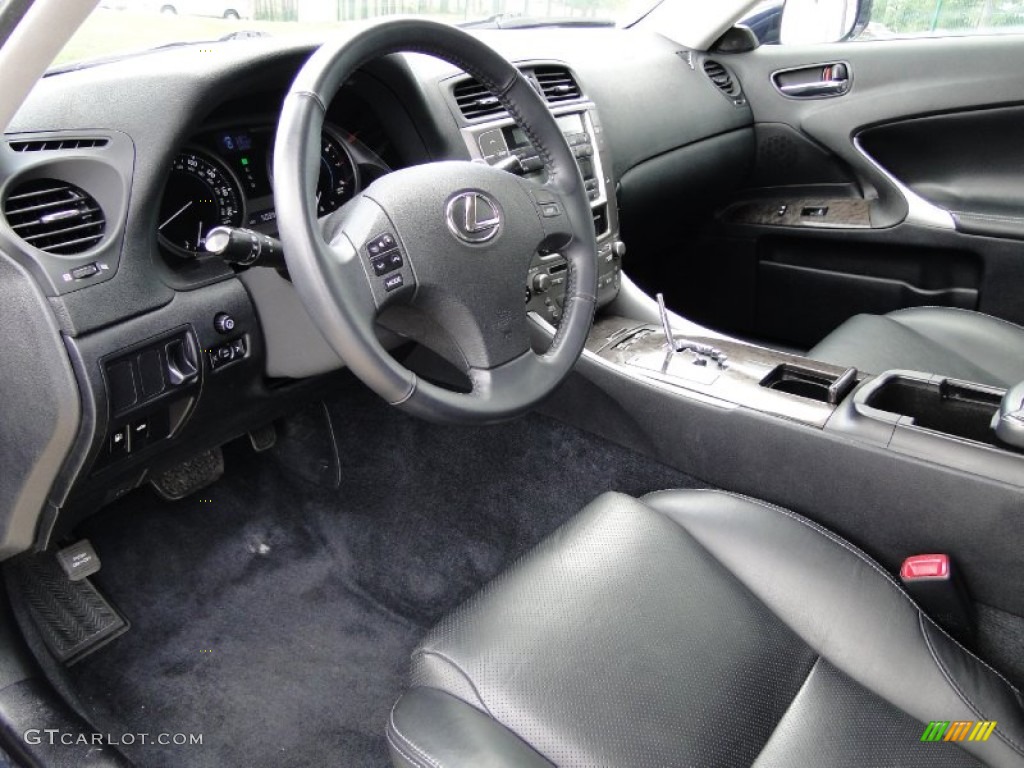 Black Interior 2009 Lexus IS 250 AWD Photo #61334690