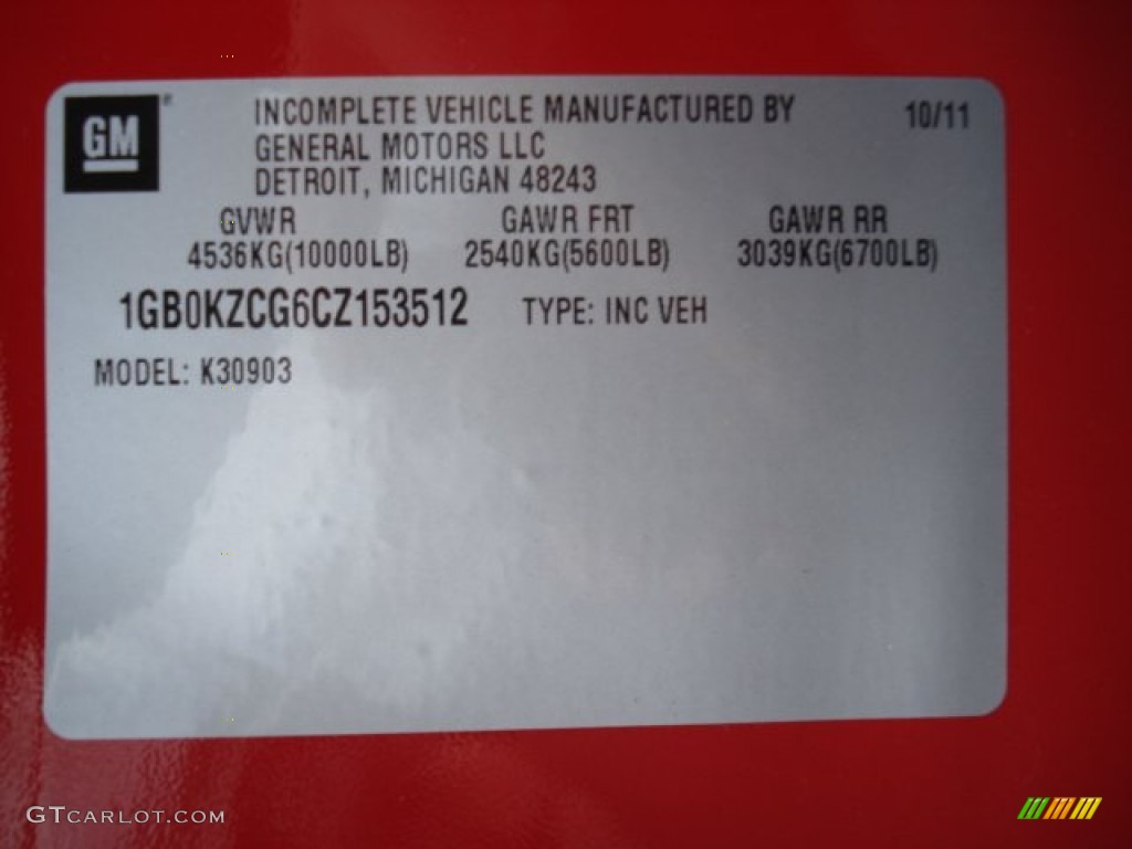 2012 Silverado 3500HD WT Regular Cab 4x4 Commercial - Victory Red / Dark Titanium photo #20