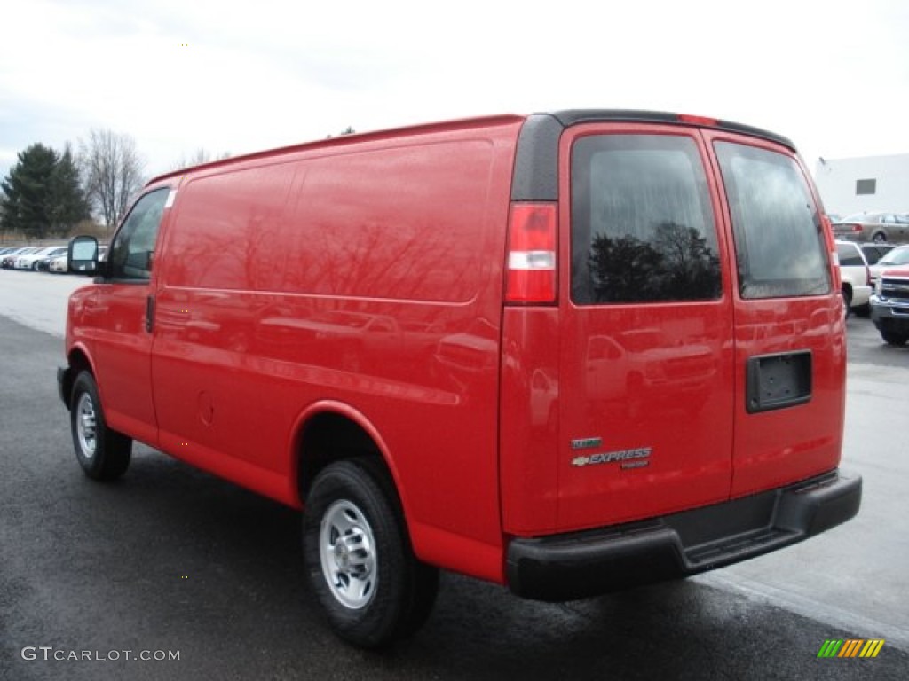 2012 Express 2500 Cargo Van - Victory Red / Medium Pewter photo #8