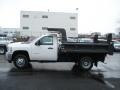 2012 Summit White Chevrolet Silverado 3500HD WT Regular Cab 4x4 Dump Truck  photo #1