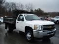 2012 Summit White Chevrolet Silverado 3500HD WT Regular Cab 4x4 Dump Truck  photo #4