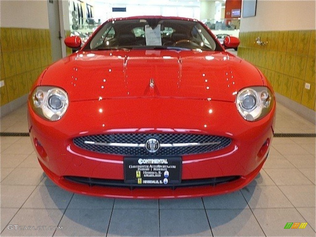 2007 XK XK8 Coupe - Salsa Red / Charcoal photo #3