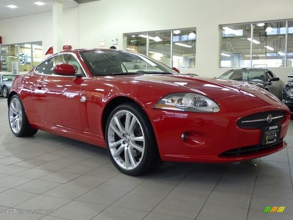 Salsa Red 2007 Jaguar XK XK8 Coupe Exterior Photo #61336358