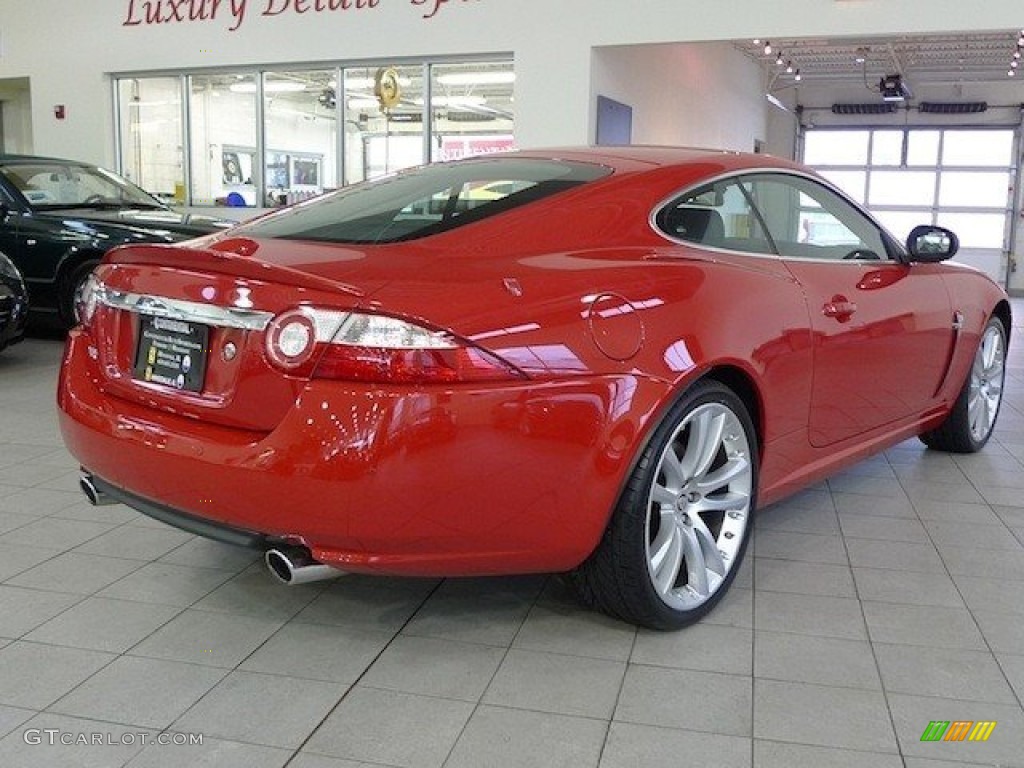 2007 XK XK8 Coupe - Salsa Red / Charcoal photo #6