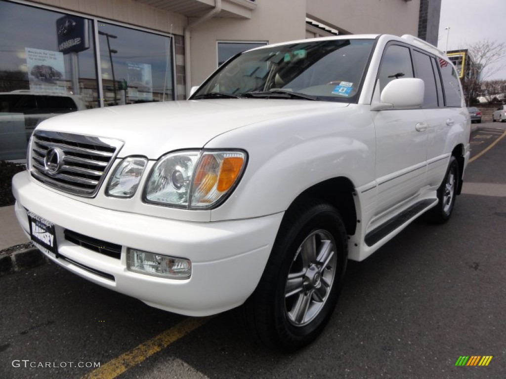 2007 LX 470 - Crystal White / Ivory photo #1
