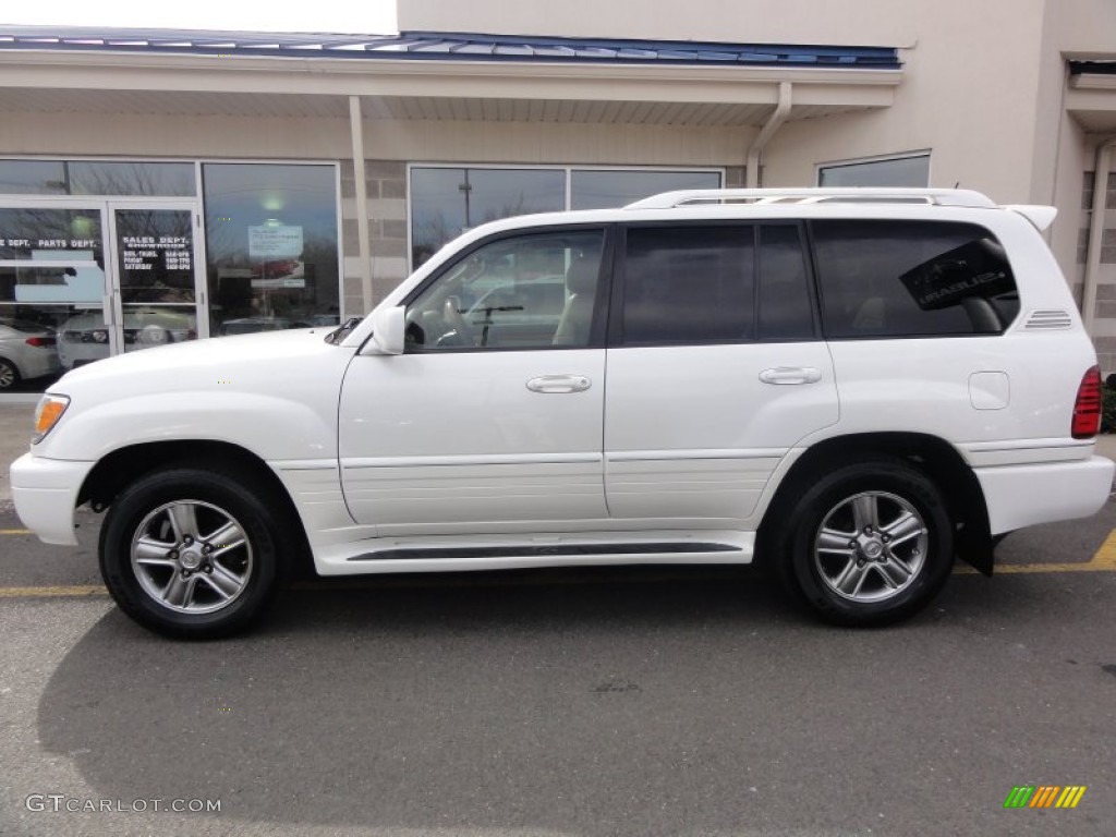 2007 LX 470 - Crystal White / Ivory photo #3