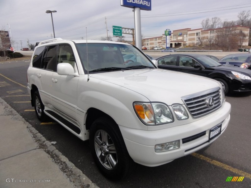 2007 LX 470 - Crystal White / Ivory photo #9