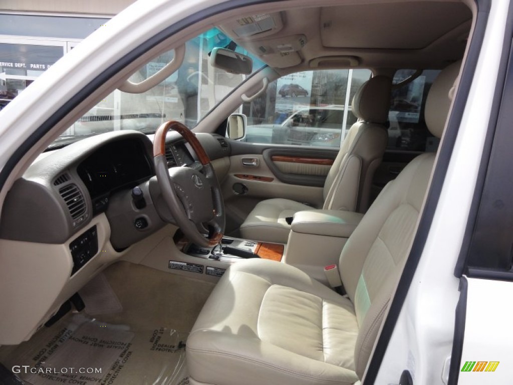 2007 LX 470 - Crystal White / Ivory photo #11