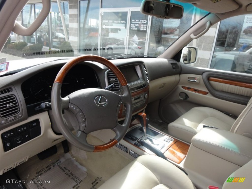 2007 LX 470 - Crystal White / Ivory photo #12