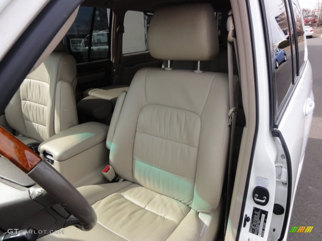 2007 LX 470 - Crystal White / Ivory photo #14