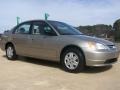 2003 Shoreline Mist Metallic Honda Civic LX Sedan  photo #37