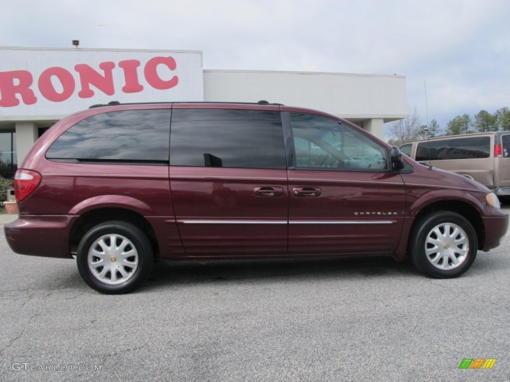 2001 Town & Country LXi - Dark Garnet Red Pearl / Taupe photo #8