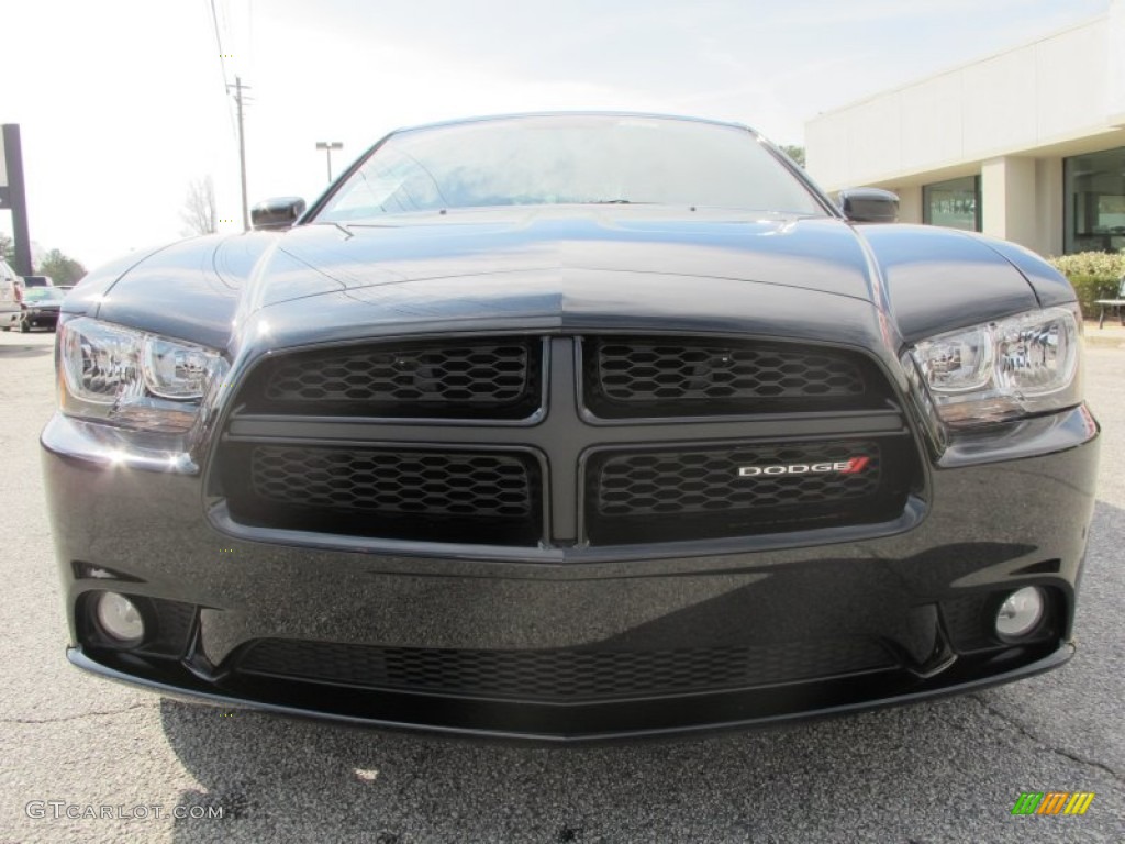 2012 Charger SXT - Pitch Black / Black photo #2