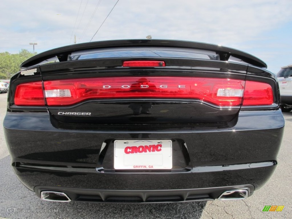 2012 Charger SXT - Pitch Black / Black photo #6