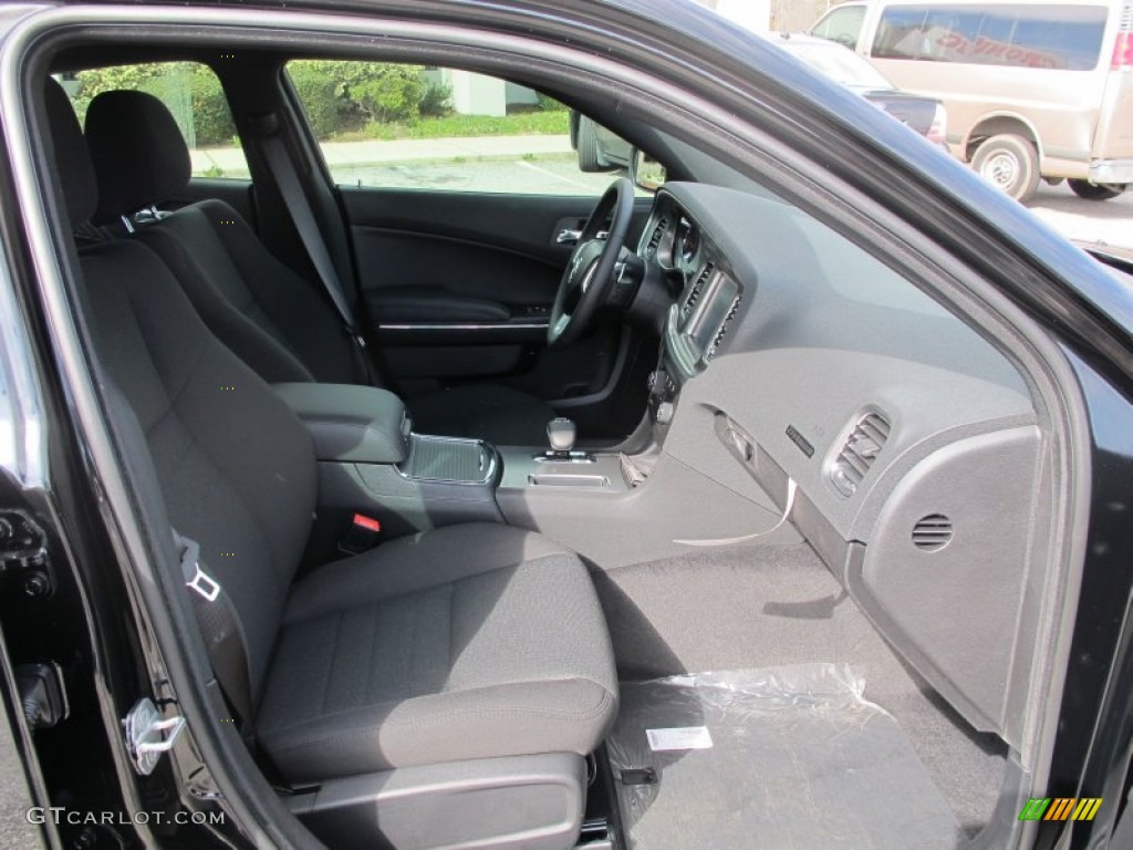 2012 Charger SXT - Pitch Black / Black photo #12