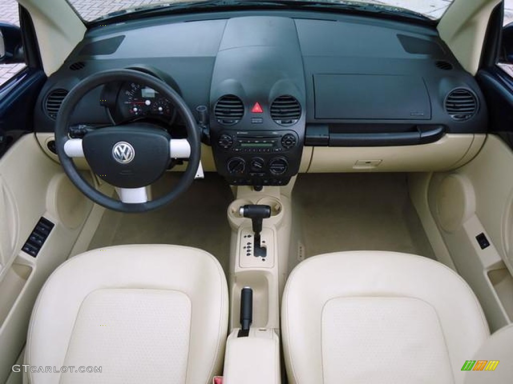2005 Volkswagen New Beetle GLS Convertible Cream Beige Dashboard Photo #61341896