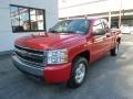 2008 Victory Red Chevrolet Silverado 1500 LT Extended Cab 4x4  photo #11