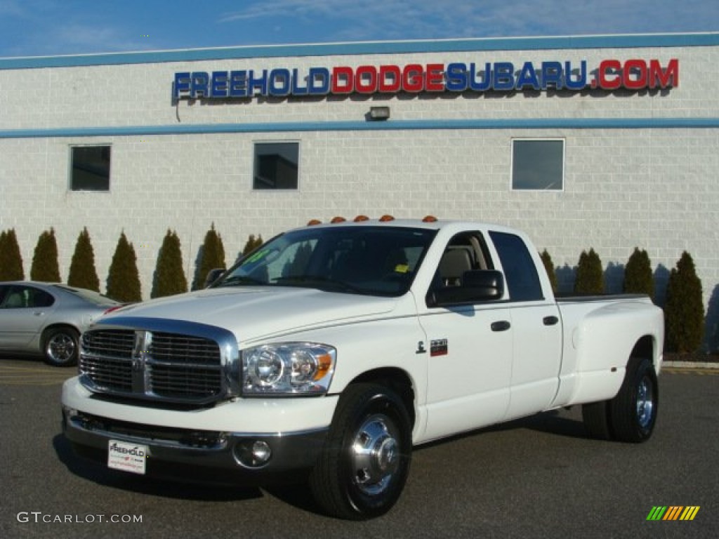 Bright White Dodge Ram 3500