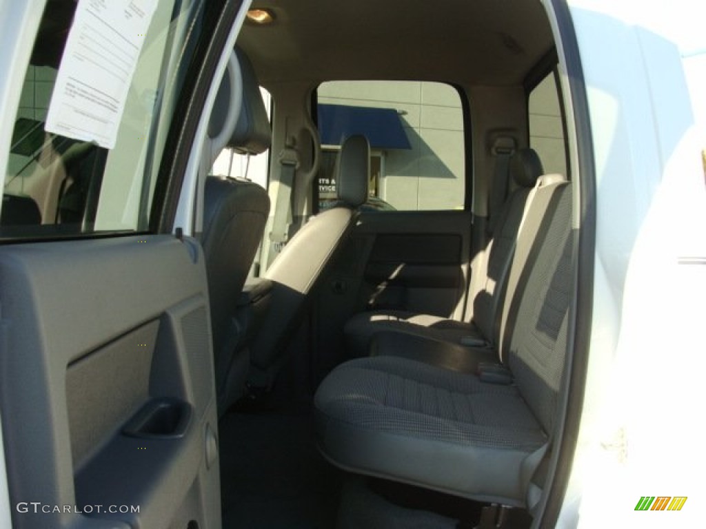 2008 Ram 3500 Big Horn Edition Quad Cab Dually - Bright White / Medium Slate Gray photo #7