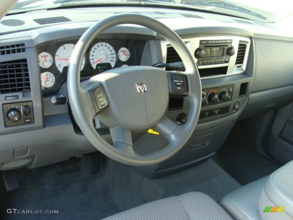 2008 Ram 3500 Big Horn Edition Quad Cab Dually - Bright White / Medium Slate Gray photo #9