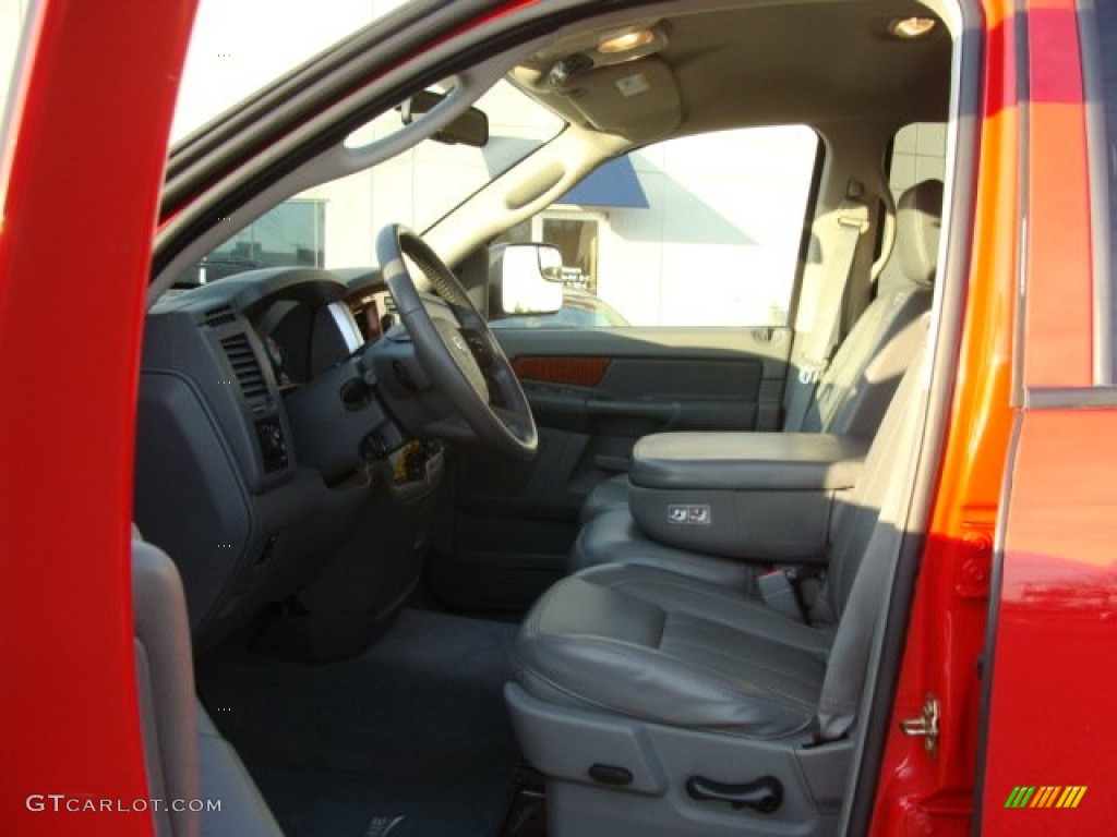2006 Ram 1500 Laramie Quad Cab 4x4 - Flame Red / Medium Slate Gray photo #10