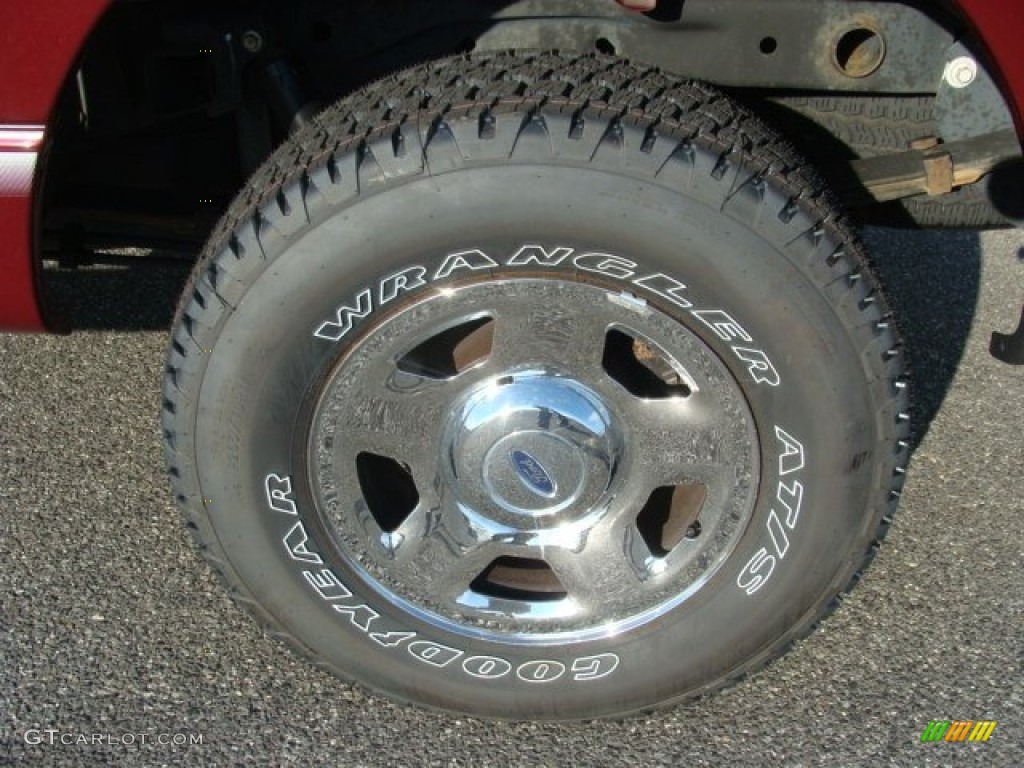 2005 F150 XLT SuperCrew 4x4 - Dark Toreador Red Metallic / Medium Flint/Dark Flint Grey photo #6