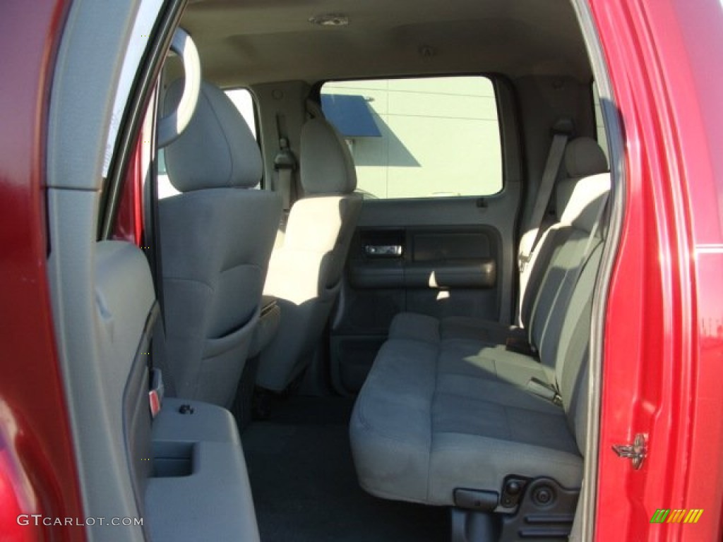 2005 F150 XLT SuperCrew 4x4 - Dark Toreador Red Metallic / Medium Flint/Dark Flint Grey photo #7