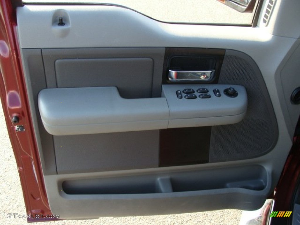 2005 F150 XLT SuperCrew 4x4 - Dark Toreador Red Metallic / Medium Flint/Dark Flint Grey photo #8