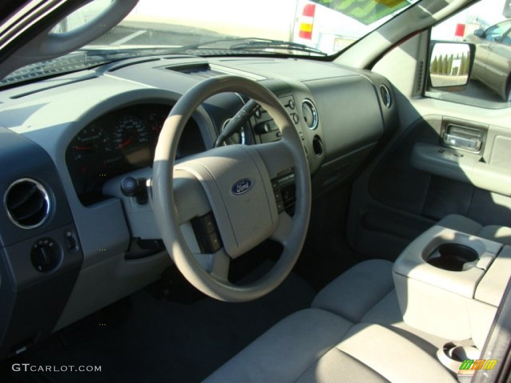 2005 F150 XLT SuperCrew 4x4 - Dark Toreador Red Metallic / Medium Flint/Dark Flint Grey photo #9