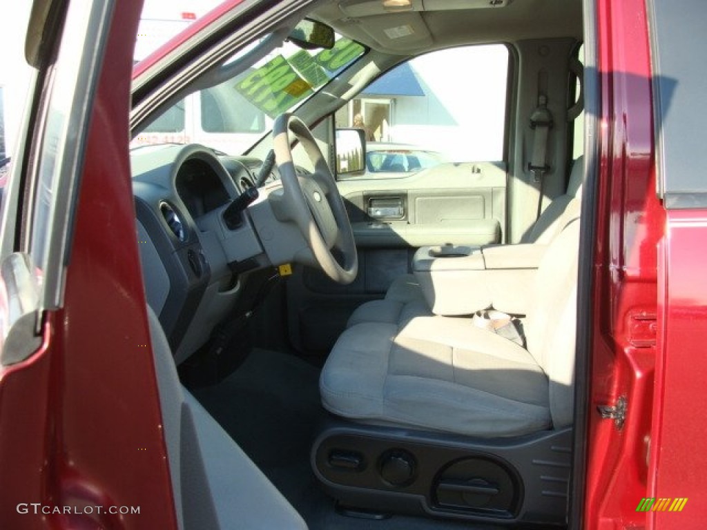 2005 F150 XLT SuperCrew 4x4 - Dark Toreador Red Metallic / Medium Flint/Dark Flint Grey photo #10