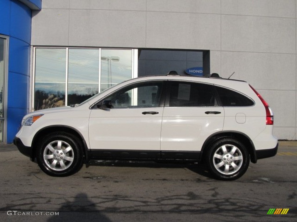 2008 CR-V EX 4WD - Taffeta White / Gray photo #3