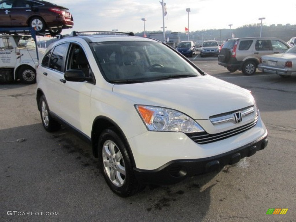 2008 CR-V EX 4WD - Taffeta White / Gray photo #10