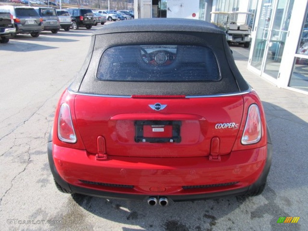 2006 Cooper S Convertible - Chili Red / Panther Black photo #7