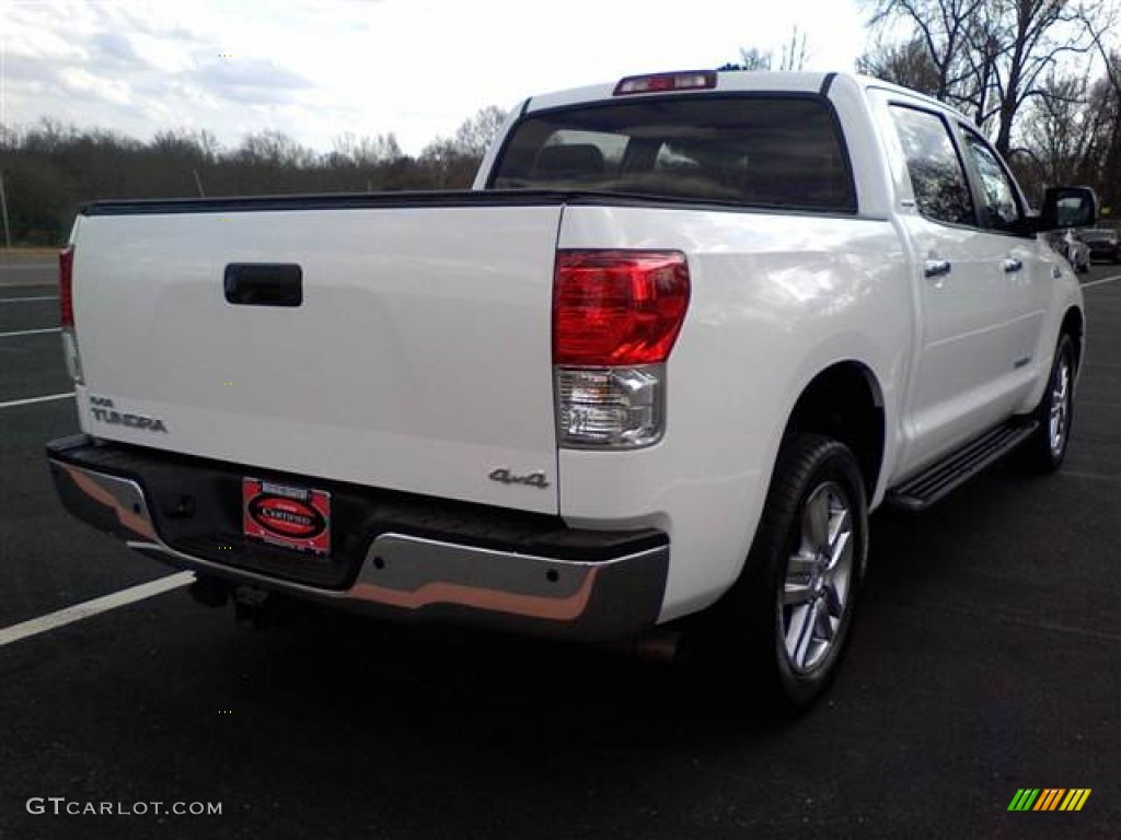 2010 Tundra Limited CrewMax 4x4 - Super White / Graphite Gray photo #16