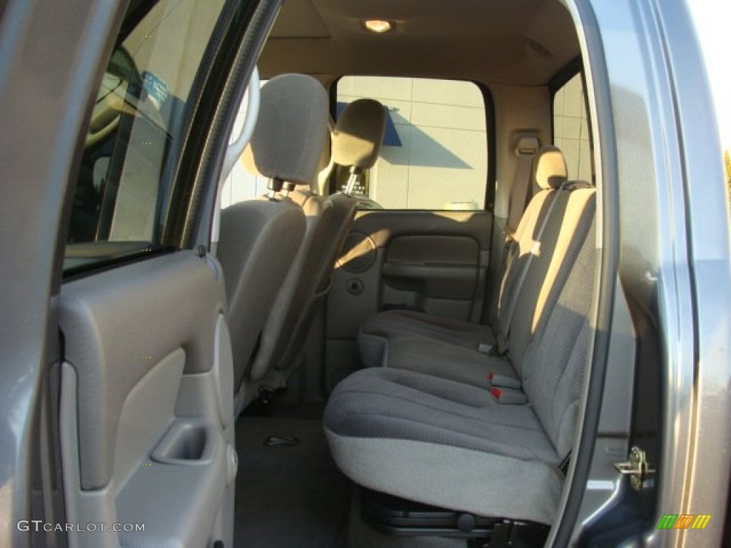 2004 Ram 1500 SLT Quad Cab 4x4 - Graphite Metallic / Taupe photo #7