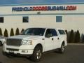 2004 Oxford White Ford F150 Lariat SuperCrew 4x4  photo #1