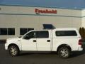 2004 Oxford White Ford F150 Lariat SuperCrew 4x4  photo #3
