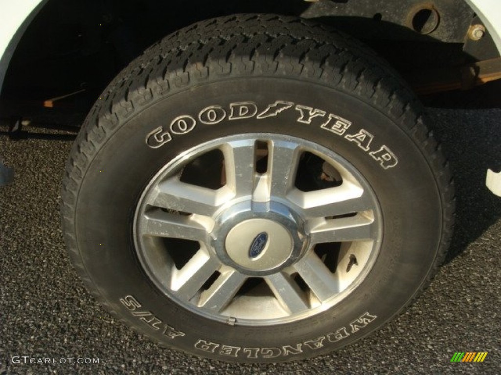 2004 F150 Lariat SuperCrew 4x4 - Oxford White / Black photo #6
