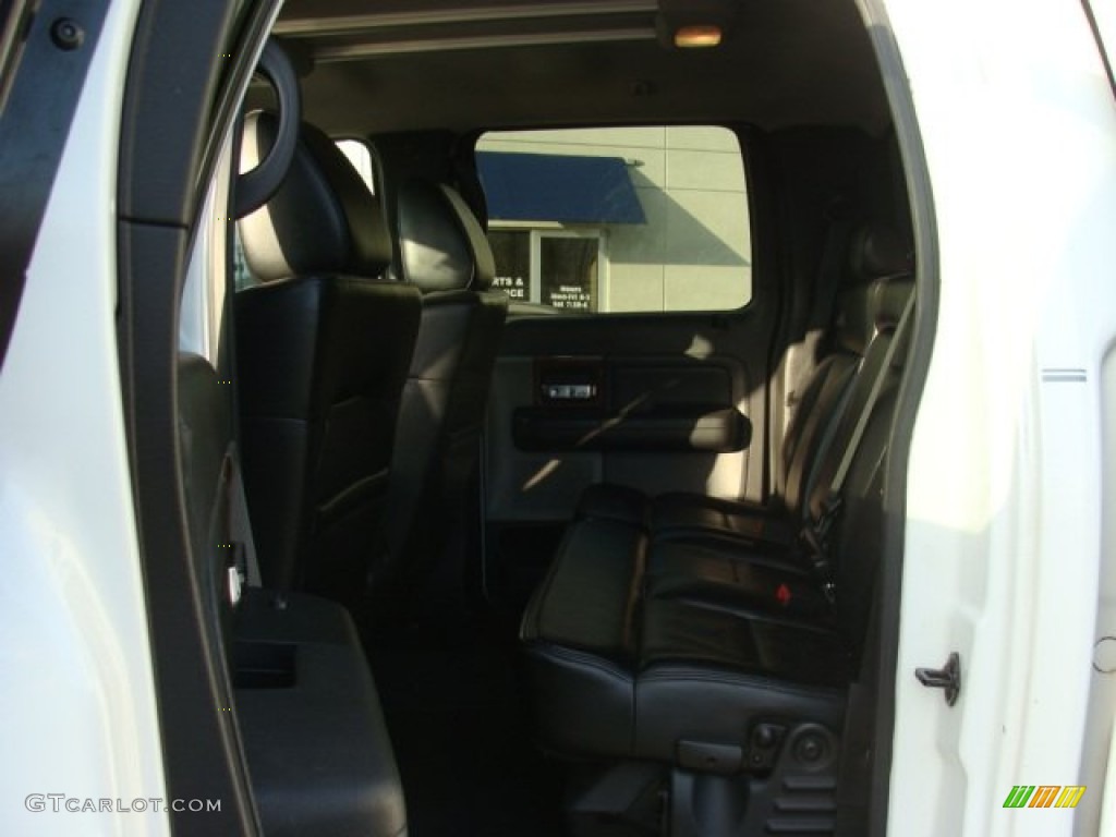 2004 F150 Lariat SuperCrew 4x4 - Oxford White / Black photo #7