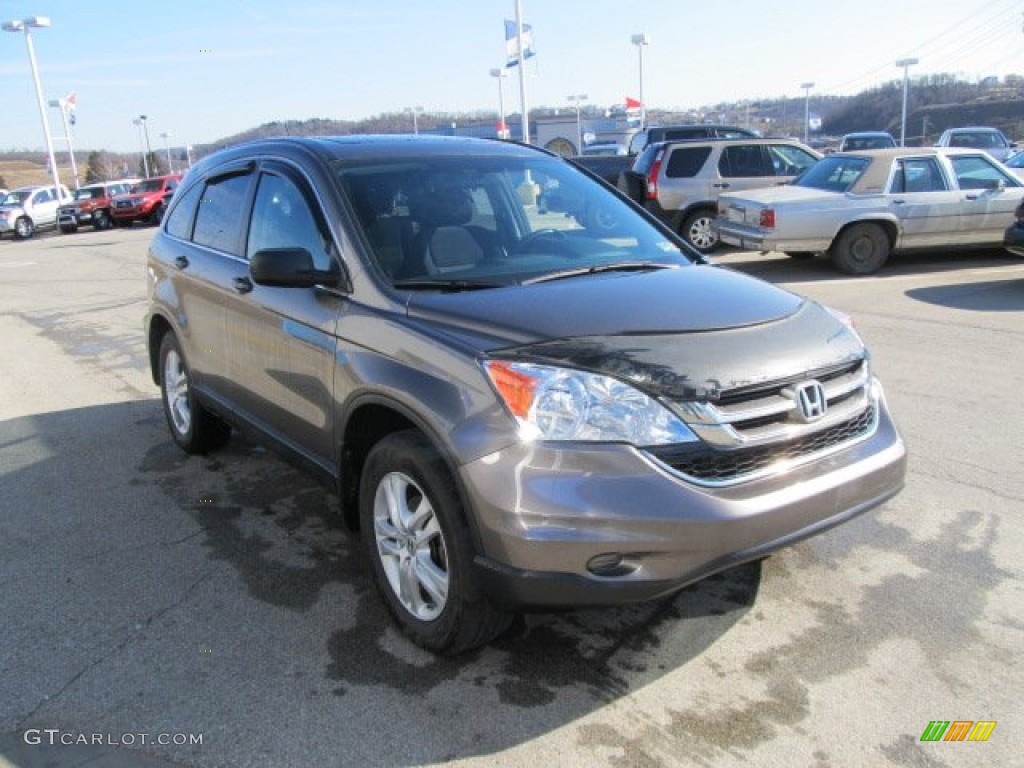 2010 CR-V EX AWD - Urban Titanium Metallic / Black photo #8