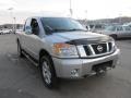 2010 Radiant Silver Nissan Titan LE Crew Cab 4x4  photo #8