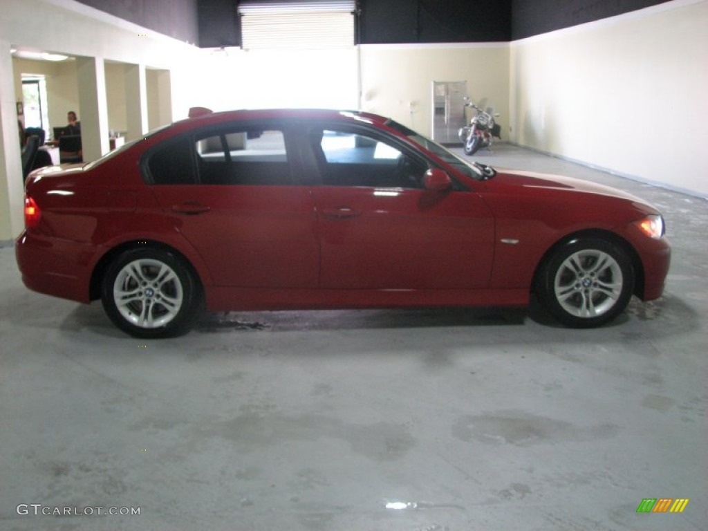 2008 3 Series 328i Sedan - Crimson Red / Black photo #4