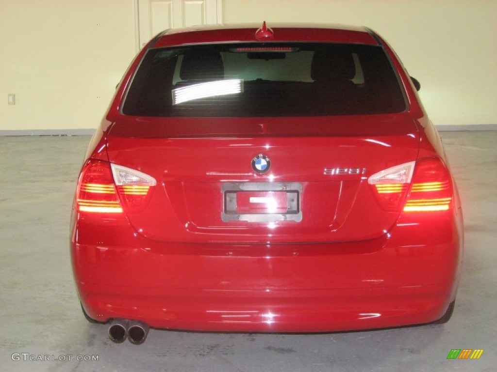 2008 3 Series 328i Sedan - Crimson Red / Black photo #10