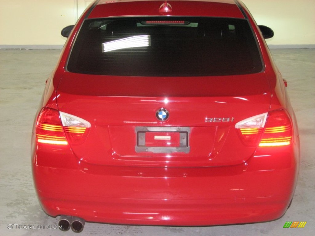 2008 3 Series 328i Sedan - Crimson Red / Black photo #11