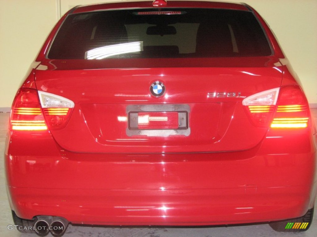 2008 3 Series 328i Sedan - Crimson Red / Black photo #12