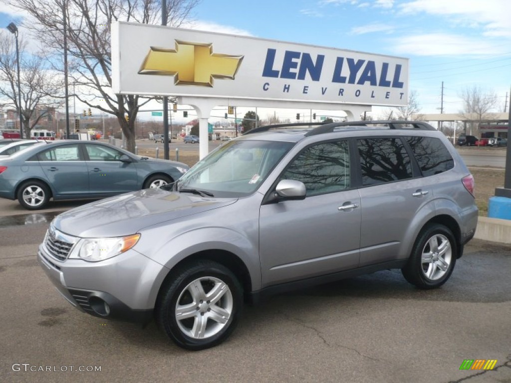 2010 Forester 2.5 X Limited - Spark Silver Metallic / Platinum photo #1