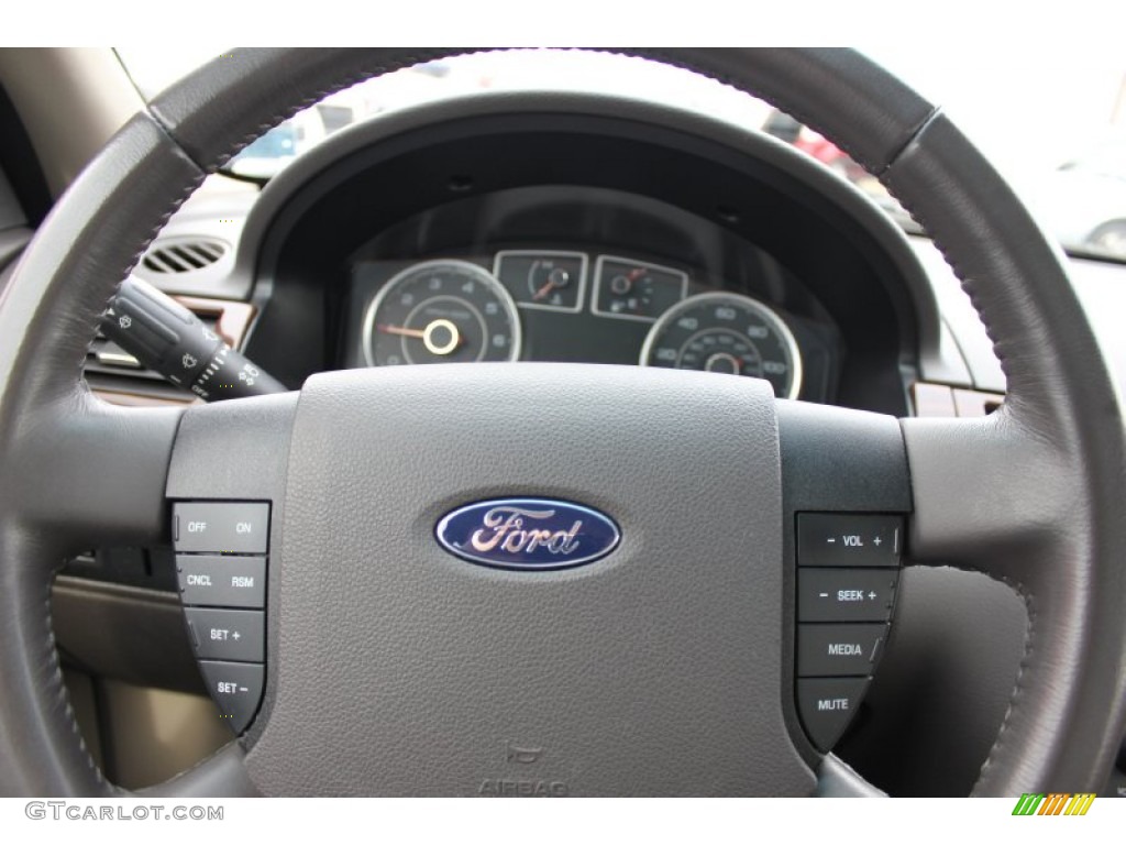 2008 Taurus SEL AWD - Dark Ink Blue Metallic / Medium Light Stone photo #5