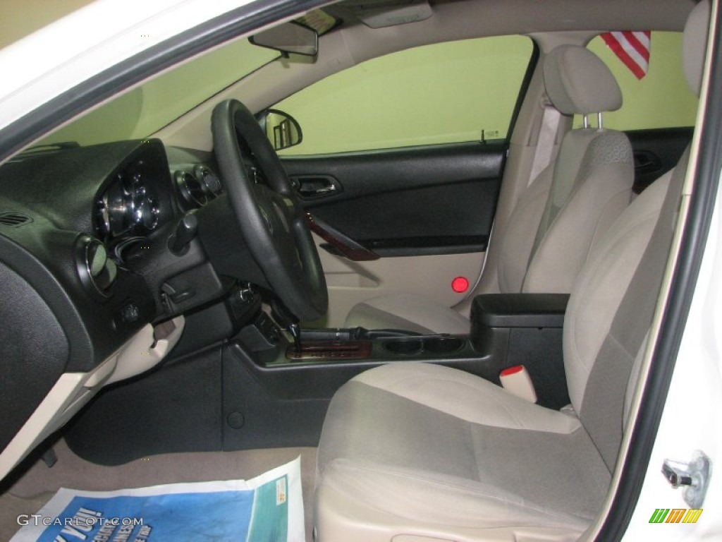 2007 G6 V6 Sedan - Ivory White / Light Taupe photo #17