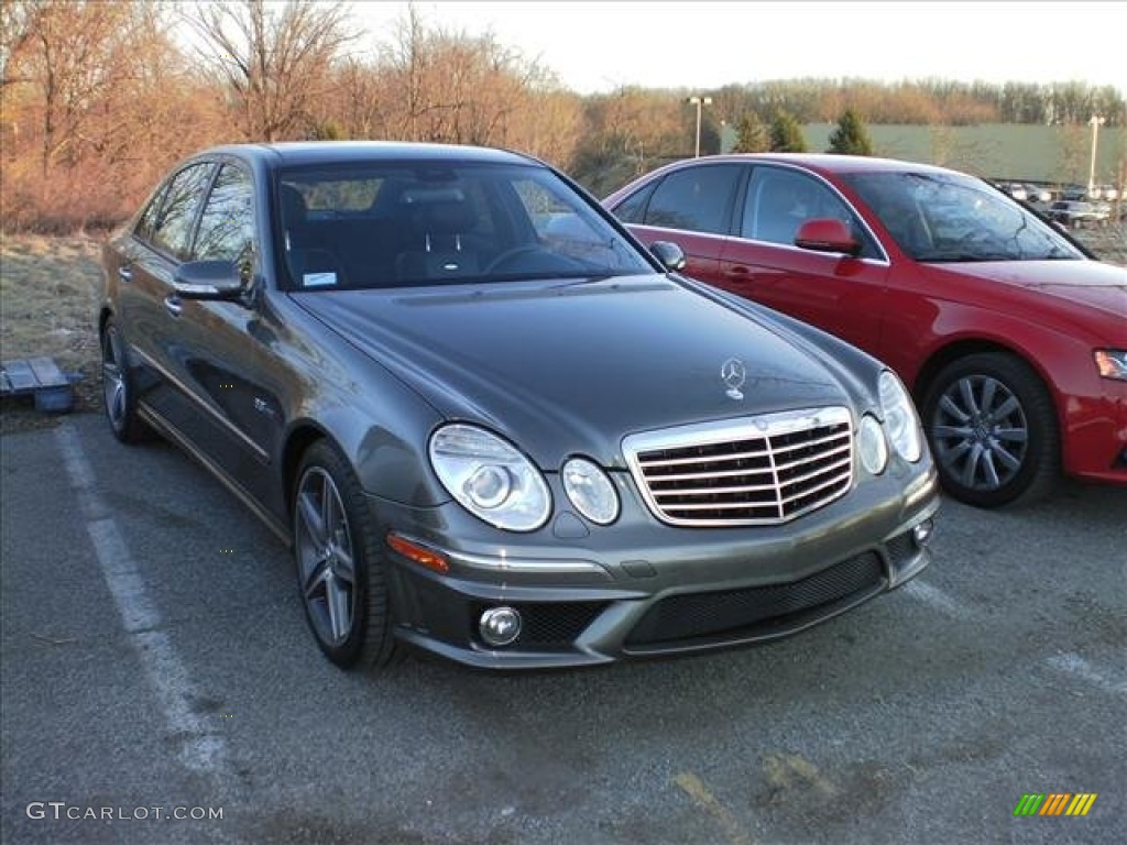 2008 E 63 AMG Sedan - Flint Grey Metallic / Black photo #1